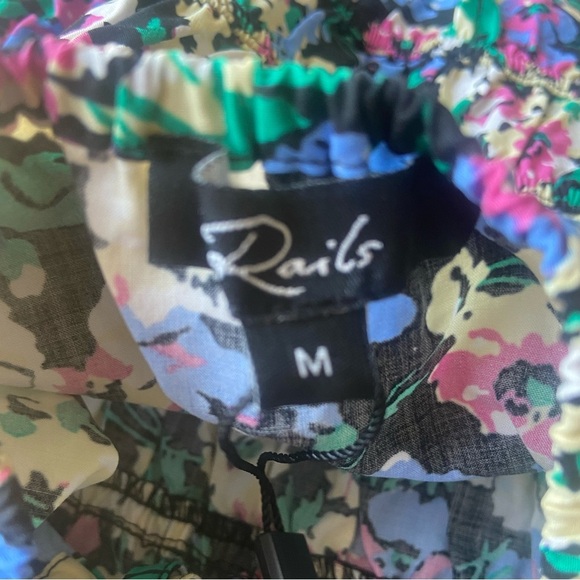 NWT Rails Carmen Multicolor Wildflower Meadow Floral Midi Dress Womens Size Med - Picture 2 of 15